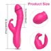 Vibratore dildo Xbonp per donne, 10 modalità di vibrazione, vibratore a coniglio per punto G, giocattoli sessuali per adulti (rosso)_voghion.com