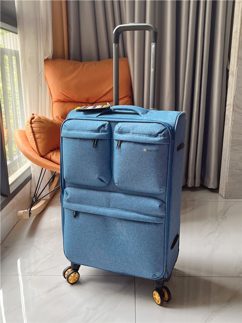 Valise en tissu Oxford, valise à roulettes en toile ultra transparente, valise d'embarquement de 50,8 cm, grande capacité, sacs de voyage en soute, 28_voghion.com