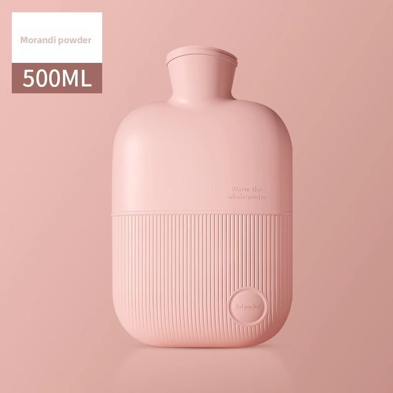 Hot Water Bottle Refillable Cute Hand Leak-Proof Thickened Explosion-Proof Plush Stomach Warmer_voghion.com