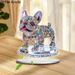 Móveis para casa Elegante Bulldog Francês Cristal Acrílico Decoração de Mesa com Suporte para Escritório e Casa_voghion.com
