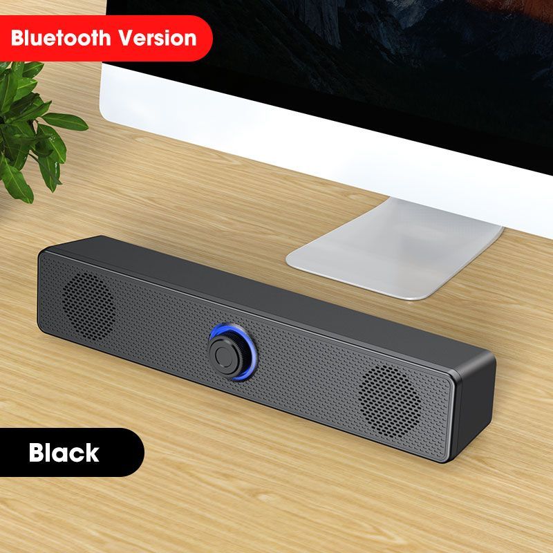 4D Surround Soundbar Bluetooth 5.0 Computer Speakers Wired Stereo Subwoofer Sound Bar For Laptop PC Home Theater TV Aux Speaker_voghion.com