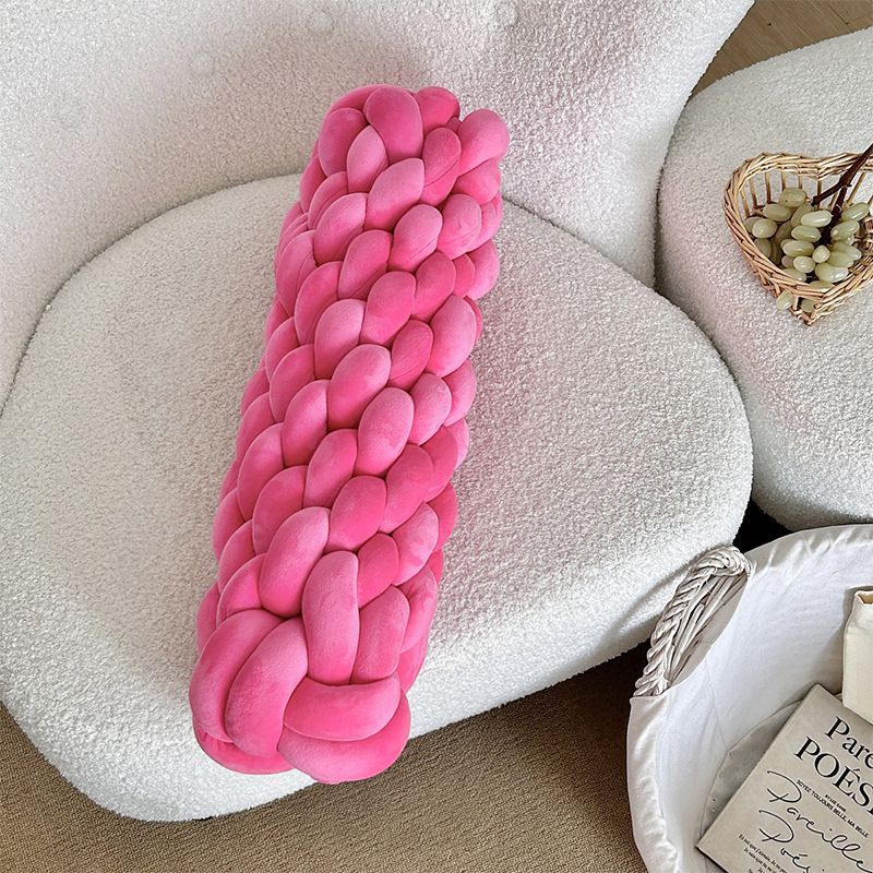 Mājas dārzs Twist Knot Pillow Nordic Ins Guļamistabas plīša spilvens Dzīvojamās istabas apdare Dīvāna spilvens_voghion.com