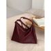 Genuine leather tote 2024 new Hobo cowhide women's extremely simple style, capacity shoulder bag, large bag for women_voghion.com