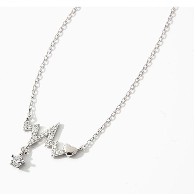 VENUS Sie Ayar Geometrik Rhinestone Zirkon Kolye Kolye Kadın Takı Parti Hediye_voghion.com