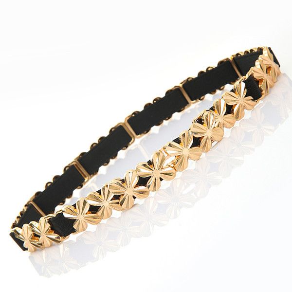 Cintura elastica in metallo sottile per donna, decorazione estiva, accessorio per gonna versatile, semplice e alla moda di alta qualità_voghion.com