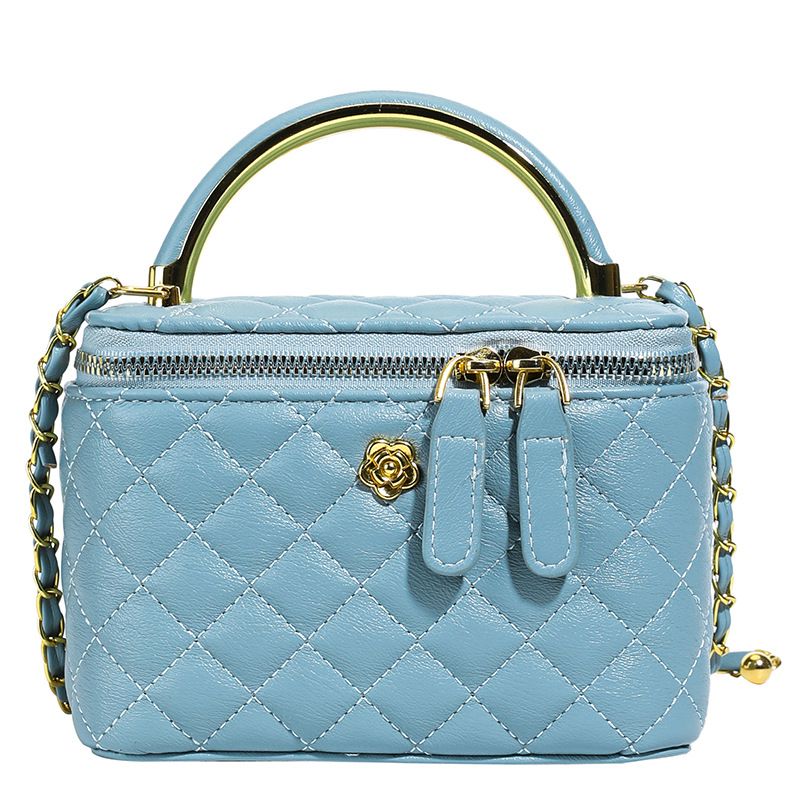 Women's Bags Hand Carrying Retro Fashion Bucket Bag For Women New Style Small Style Diamond Chain Shoulder Bag Versatile Messenger Bag_voghion.com