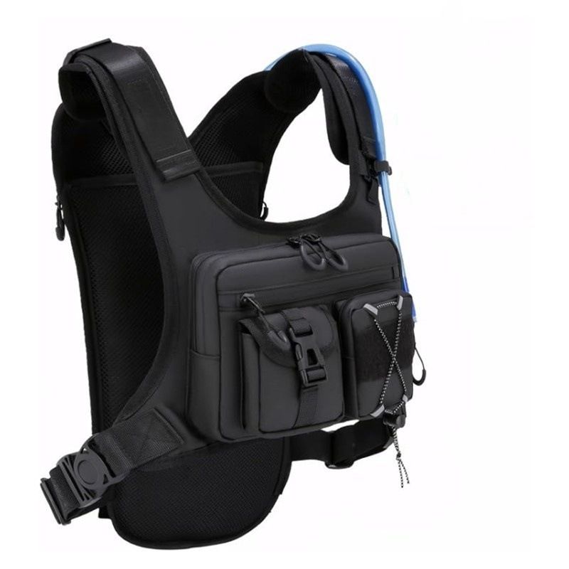 Taktische Brusttasche für den Außenbereich, Multifunktionsweste, Sport-Laufweste mit mehreren Taschen, Fahrradtasche_voghion.com