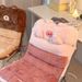 Cute Plush Bear Bedside Soft Pillow Seat Cushion Dormitory Student Bed Backrest Transformation Artifact Anti-collision_voghion.com