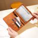 Light Luxury RFID Blocking Passport Holder - Slim Travel Wallet For Men & Women With Vaccine Card Slot, Secure PU Leather Document Organizer_voghion.com