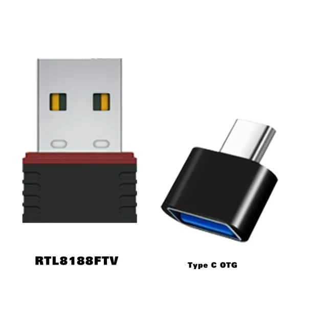 4R36S USB Dongle RTL8188 Wireless Network Cards OTG Type C Adapter Portable WiFi Receiver For R36H Handheld Game_voghion.com