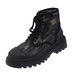 Shell Head Beggar Hole High Top Canvas Shoes Women S Autumn New Ins Trend Niche Thick Soled Martin Boots_voghion.com