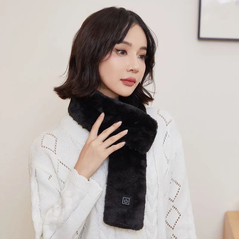 Sciarpa riscaldante ricaricabile intelligente per donne, invernale, scaldacollo, protezione fredda, impacco caldo, artefatto cervicale, regalo_voghion.com