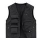 Men's work baggy vest sleeveless multi-pocket clip men's photography jacket_voghion.com
