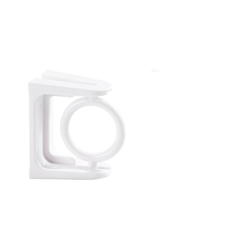 360° Rotating Hook - Adjustable No Drill Curtain Rod Hanger With Triangle Ring_voghion.com
