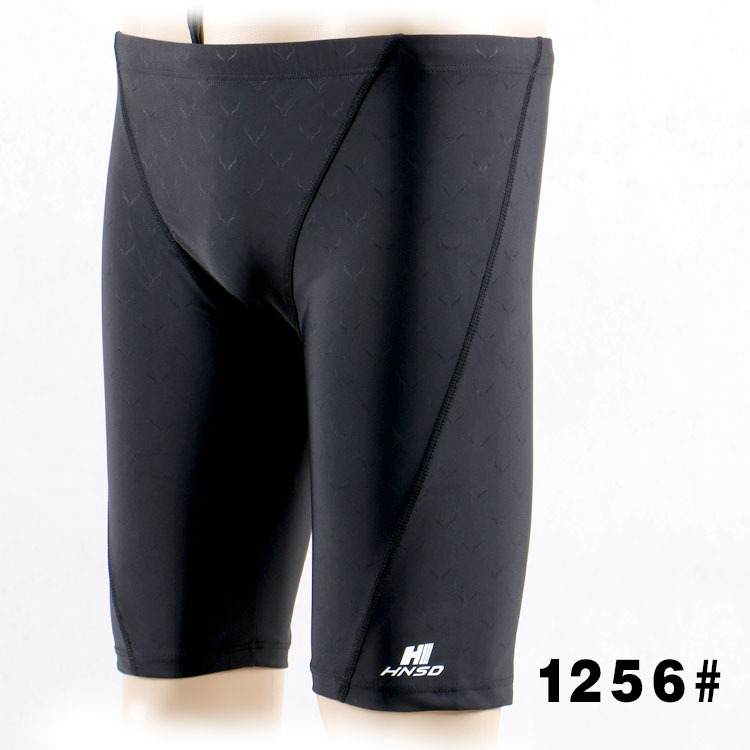 Imitation sharkskin fabric five-quarter swimming trunks, water-repellent men's knee-length swimming trunks 1252_voghion.com