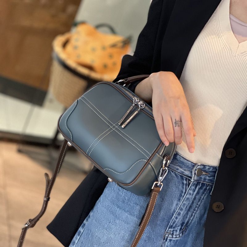 Borsa da donna in pelle bovina Nuova moda Borsa a tracolla da donna in pelle morbida versatile Borsa a tracolla piccola portatile di grande capacità_voghion.com