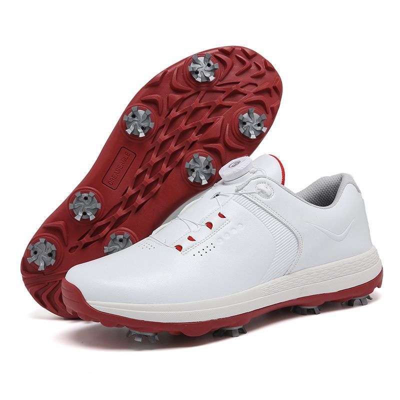【Comfortabel interieur】 Golf Heren Casual Veelzijdige Sport Waterdichte Schoenen Klassieke Antislip Vaste Spijkers_voghion.com