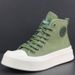 Herenschoenen High Top Canvas 2024 Lente Studenten Trend All Match Nieuw Ademend Heren Sport Casual Schoenen_voghion.com
