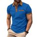 Men Waffle T Shirt Short Sleeve Button Top Casual Tee Lapel Neck Shirt Summer Men's Tee Hombre Fashion Customs_voghion.com
