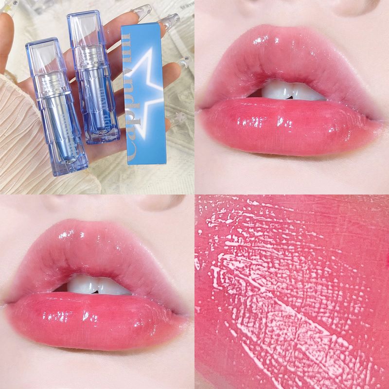 Spiegellippenstift Glanzende lipgloss Waterdichte en duurzame transparante vloeibare geleilippenstift Dames cosmetische lippenti_voghion.com