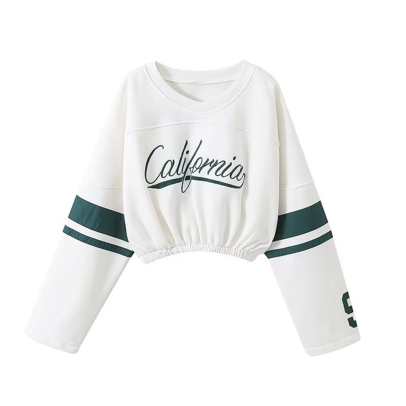 Ensemble sweat-shirt et jogging rétro chic pour femme – Tenue décontractée en polyester doux, confortable et tendance pour l'automne, imprimé deux pièces (P/M/L)_voghion.com