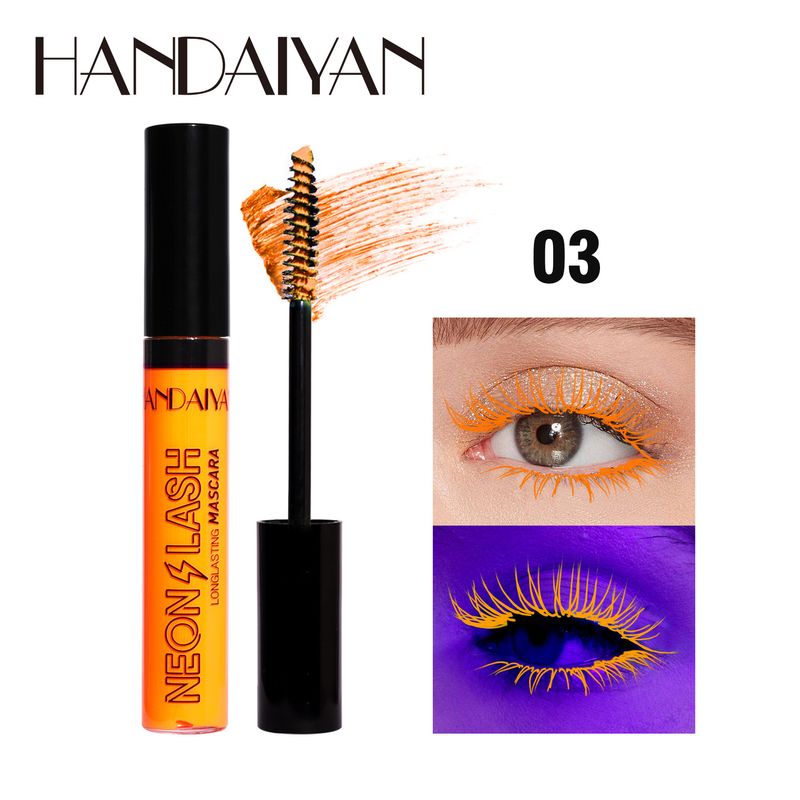 Fluorescent Mascara Lasting Long Waterproof Mascara for Festival Party_voghion.com