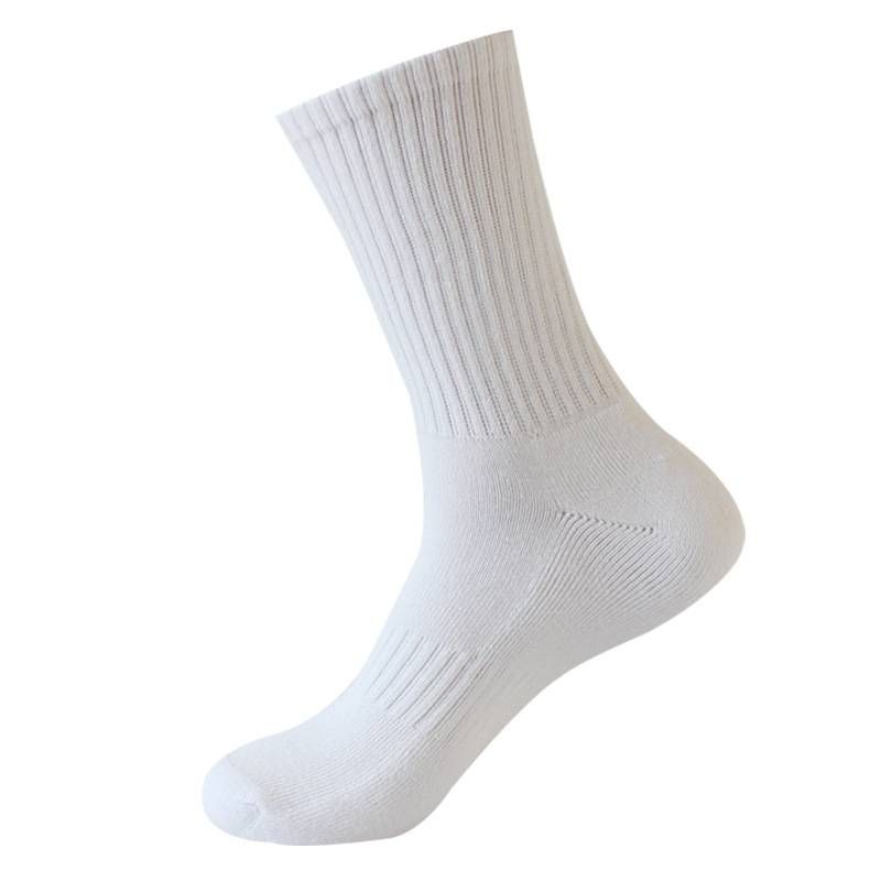 Strumpfwaren Herrensocken aus dicker, warmer Baumwolle, hochelastische Wollsocken mit Mittelrohrausschnitt und Handtuchunterseite, Sportsocken_voghion.com