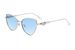 Two Circles New Cat Eye Metal Sunglasses Men And Women All Match Oversized Diamond Sunglasses T1195_voghion.com