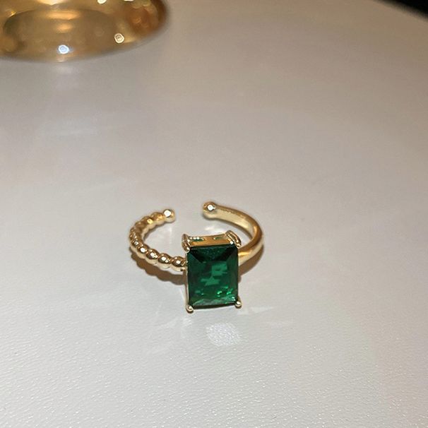 Anello versatile per dito indice, elegante, di alta qualità, con lettera a forma di cuore, in zircone, con luce, di lusso e di alta qualità._voghion.com