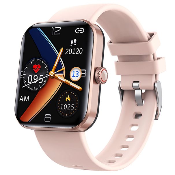 F57l Smart Watch Temperatura corporea Frequenza cardiaca Pressione sanguigna Ossigeno nel sangue Glicemia 1,91 pollici Contapassi Bracciale_voghion.com