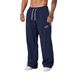 YOUNGLA American Style New Jogging Sports Fitness Men's Sweatpants Loose Casual Wide Leg Trendy Patchwork Long Pants_voghion.com