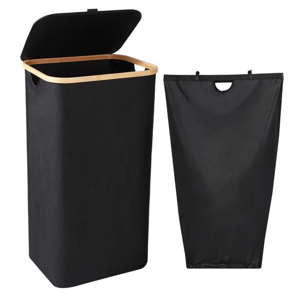 Coperchio per cestino pieghevole per la casa, contenitore portaoggetti in tessuto Oxford, grande cesto per la biancheria con borsa interna, contenitore in tessuto, impermeabile_voghion.com