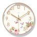 Yipula 6260 Wall Flower Dandelion Living Room Simple Pastoral Silent Sweep Second Quartz Clock_voghion.com