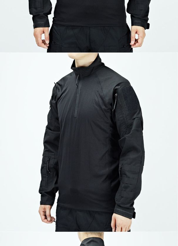 Taktischer Anzug für Herrenbekleidung, Kampfanzug für Herren, Ein kompletter Satz langärmeliger Trainingsuniformen für Frühling und Herbst, CS-Feldtrainingsanzug_voghion.com