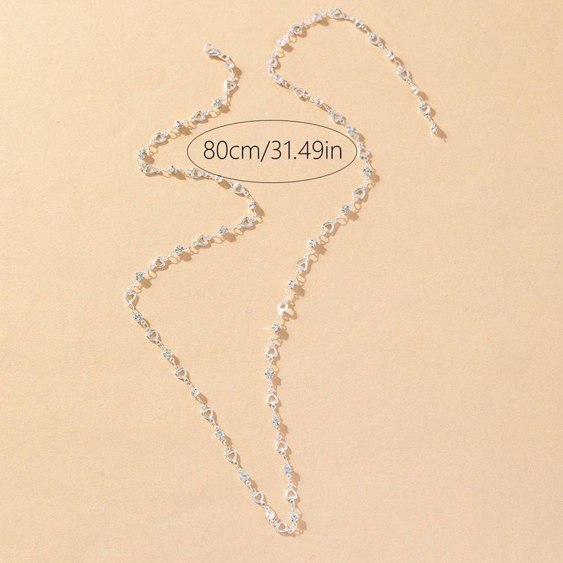 Gold Sier French Style Long Dia Tassel Necklace For Women_voghion.com