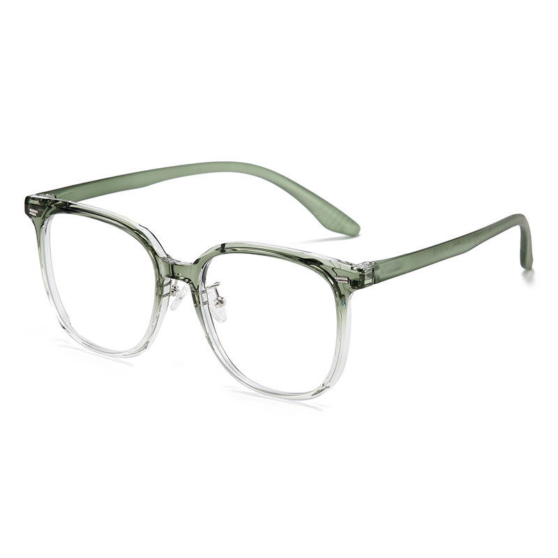 Unisex Large frame anti-blue light with myopia optical frame plain red high elastic light black frame_voghion.com