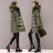 Women's Clothing new winter Korean style fashionable mid length cotton coat for women large size slim hooded coat women's cotton padded jacket_voghion.com