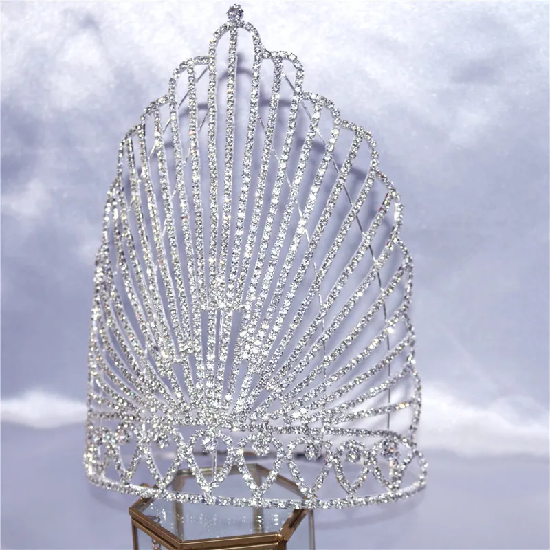 Nouvelle couronne scintillante avec diamants d'eau et accessoires de luxe exquis pour diadème de mariée_voghion.com