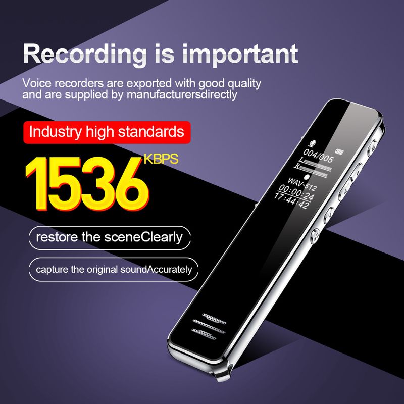 Digital Voice Recorder Q22 Voice To Text E Book AI Intelligent High Definition Noise Reduction Remote Control Recorder Mp3_voghion.com