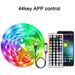 RGB Led Strip Lights 5m 10m 20m 30m Led Room Light With APP Control Flexible Ribbon Luces Led Tape For Room Bedroom Decoration_voghion.com