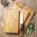 Tábua de corte de bambu espessa para uso doméstico, com cabo de alumínio reversível e dupla face, ideal para abrir massa e cortar carne._voghion.com