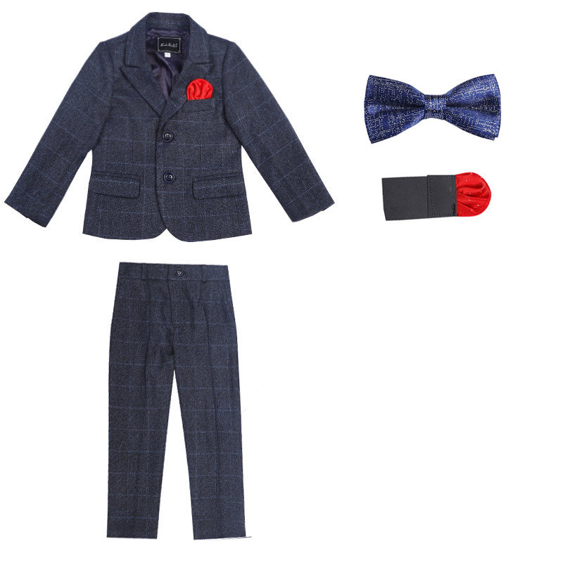 Îmbrăcăminte pentru copii Costume noi de toamnă și iarnă pentru băieți pentru studenți, prezintă costume mici, plus rochii de catifea pentru nuntă și ziua de naștere_voghion.com