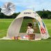 Instant Pop Up Beach Tent UPF 50+ Portable Sun Shelter For Camping Outdoor Automatic Setup Windproof Lightweight Includes Carry Bag Sand Pegs_voghion.com
