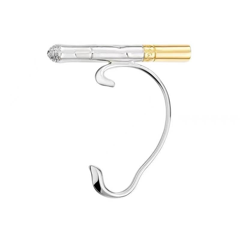 Damessieraden Punk Stijl Mode Creatieve Sigaretten Oorhaak Geen Oorpiercing Oorclip Ontwerp High-end Neutrale Niche Oorbellen_voghion.com