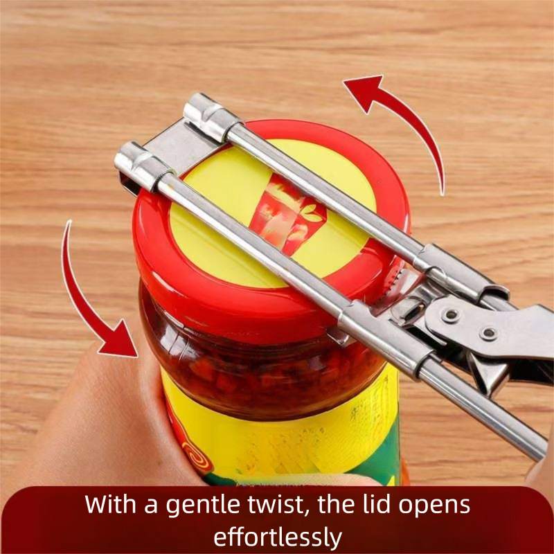 Stainless Steel New Adjustable Cap Beer Effort-Saving Lid Twister Kitchen Portable Can Bottle Opener_voghion.com