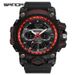 Rugged Outdoor Sports Watch With LED Backlight, Waterproof 50M, Digital & Analog Display, Calendar Function, Durable TPU Strap For Men And Women_voghion.com
