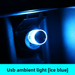 OKEEN Mini Plug-in Night LED USB Atmosphère Aucune modification RGB Gradient Voiture Lumière d'ambiance 1_voghion.com