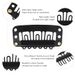 6-Teeth Clips For Hair Extension, Wigs|U-Shape Metal Silicon Clips | 23mm Length 50Pcs Per Pack Beige Color_voghion.com