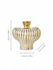 1pc High-end Design Black Gold Stripe Heart-shaped Ceramic Vase Is Suitable For Multi-scene Ornaments In The Living Room Flower Arrangement Vase_voghion.com