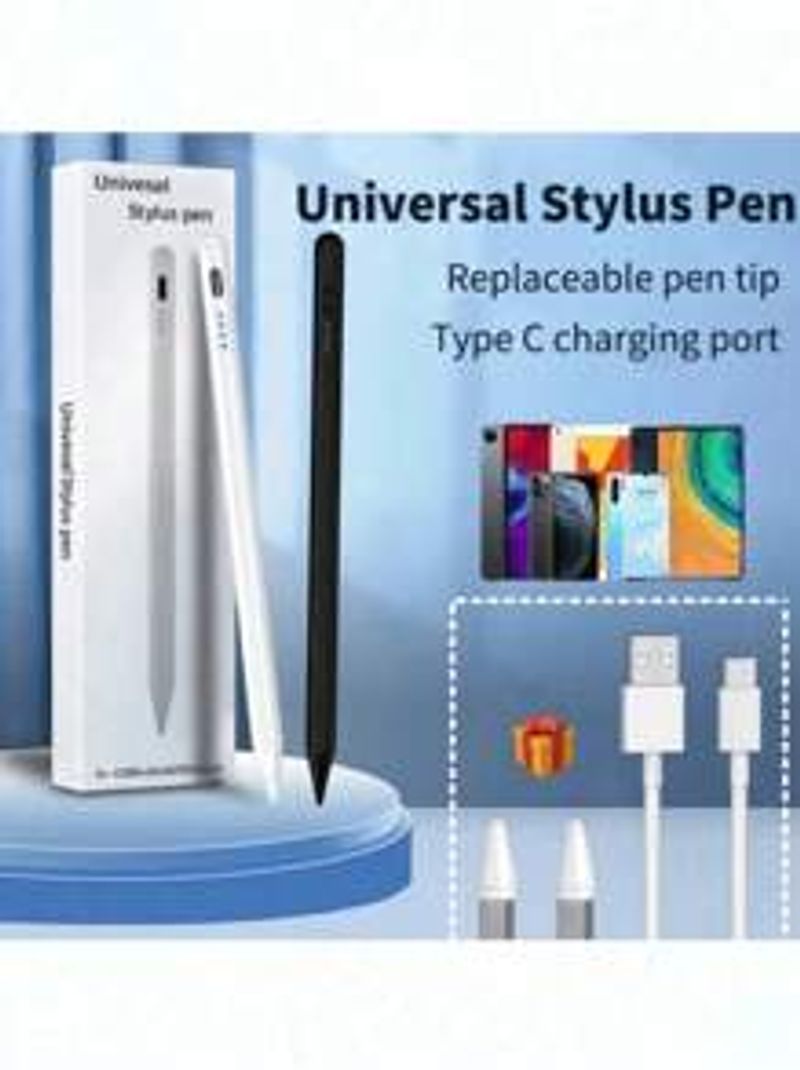 2025 Universal Capacitive Pen Stylus, With No Delay In Writing And Long Battery Life. Compatible With IPhone And Android Tablets, Android Smartphones_voghion.com